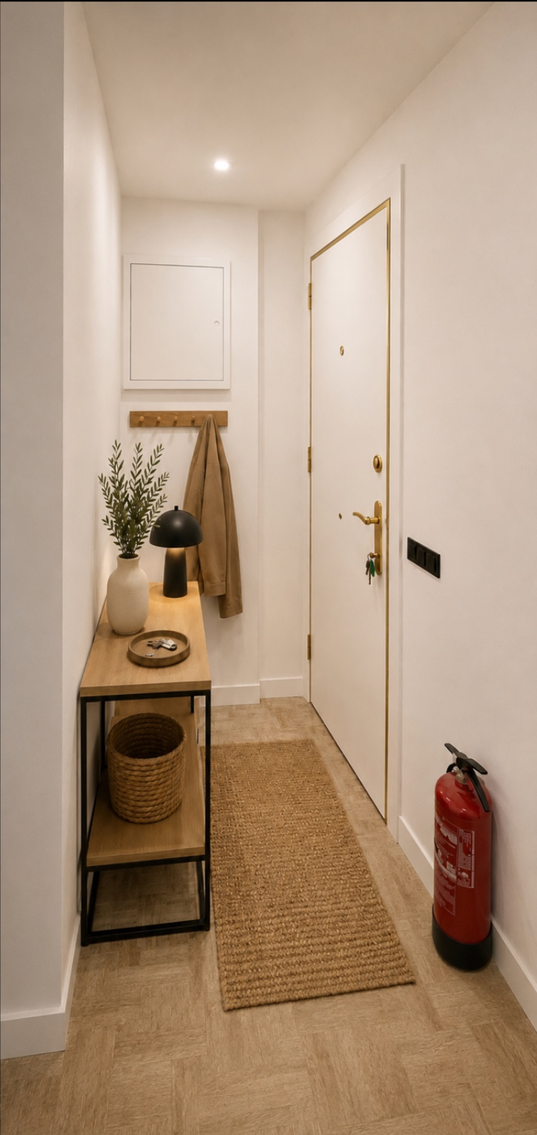 Entrada y recibidor del apartamento